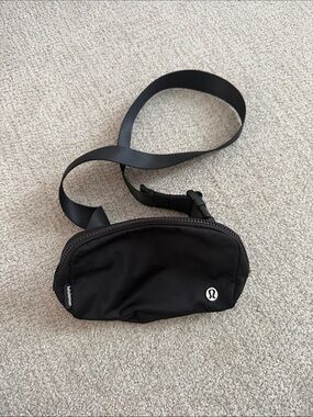 lululemon athletica Black Belt Bag with Adjustable Strap